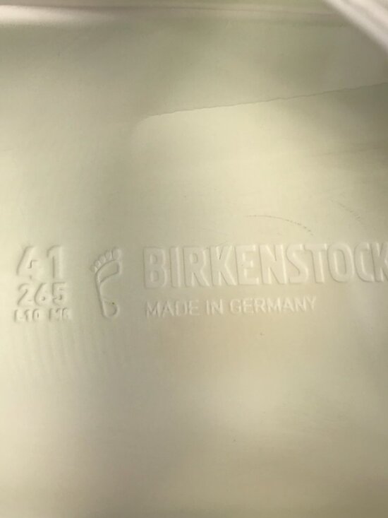 BIRKENSTOCK Arizona EVA SlipOn Sandal W10/M8 White Light Pool  Made in Germany main image 5